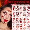 MIR WAY Halloween Makeup Wound Tattoo Tattoo Sticker Henna 10-piece Set, S 10-piece Set, 1 Piece