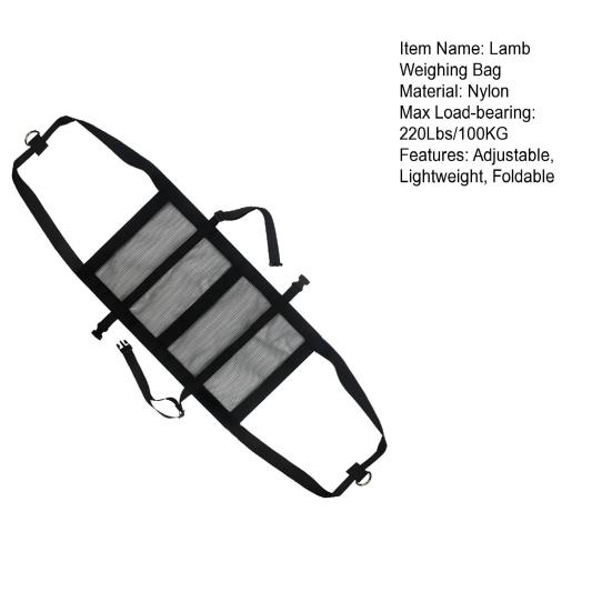 Wadentragetuch aus Nylon für Neugeborene, Nutztiere, mit D-Ring, verstellbar, faltbar, zum Aufhängen, Gewichtswaage, Tragetuch für Kleintiere