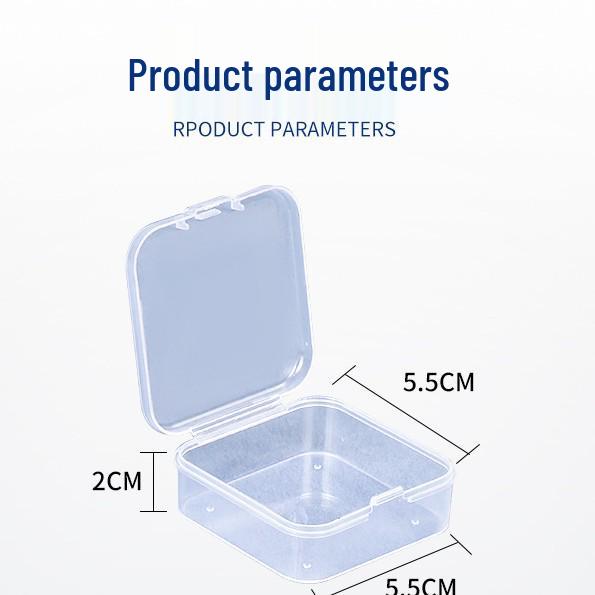 Mini Transparente PP Kunststoff Perlen- und Ohrring-Organizerbox