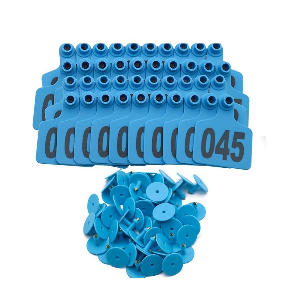 100Pcs Farm Equipment Cow Ear Tag Card 001-100 Numbers Pig Sheep Ear Sign Cattle Ear Marker  Cow