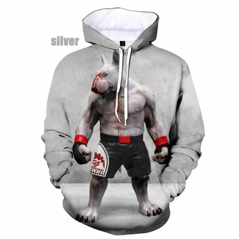 New Fashion Bull Terrier 3D Printed Men And Women Hoodies Clothing Casual Dog Bull Terrier Long Sleeve Streetwear Tops Hooded