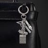 Vintage Calculator Fountain Pen Ruler Triangle Book Envelope Charms Bag Pendant Student Teacher Backpack Accessories Bag Charm