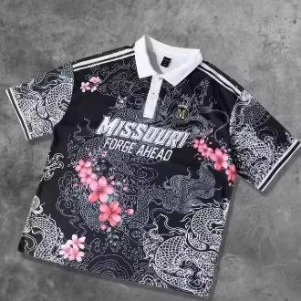 2026 summer new men's short-sleeved POLO shirt, street casual, soft and comfortable, 3D pattern printing