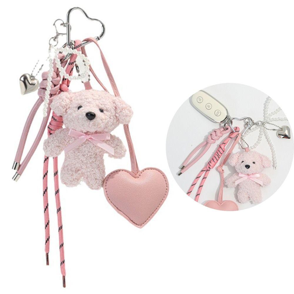 

Creative Long Tassel Keychain Handmade Pendant Keychain Bag Accessories білий