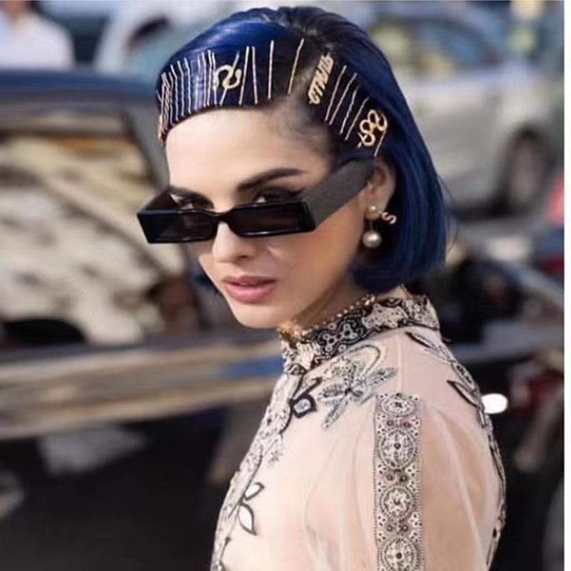 2024 Trendy Catwalk Square Frame Fashion Sonnenbrille