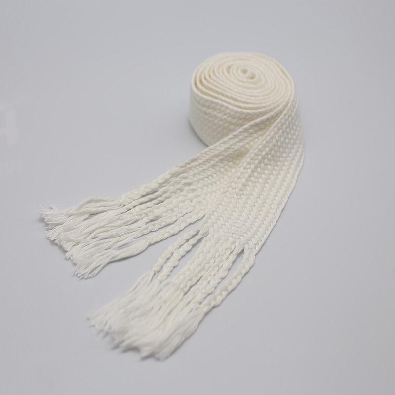 1pcs Cotton Waistband Sweatpants Drawstring Strap Solid Color Braided Rope Hoodies Band DIY Sewing Accessories