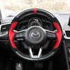 Handgenähtes Wildleder-Sport-Lenkradbezug für Mazda 6 Atenza 2017 Mazda 3 Axela 2017-