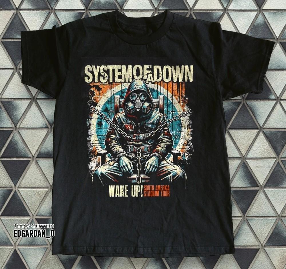 System Of a Down SOAD Wake Up Черная Унисекс Футболка Размер S-5XL CS075 Унисекс Футболка XL
