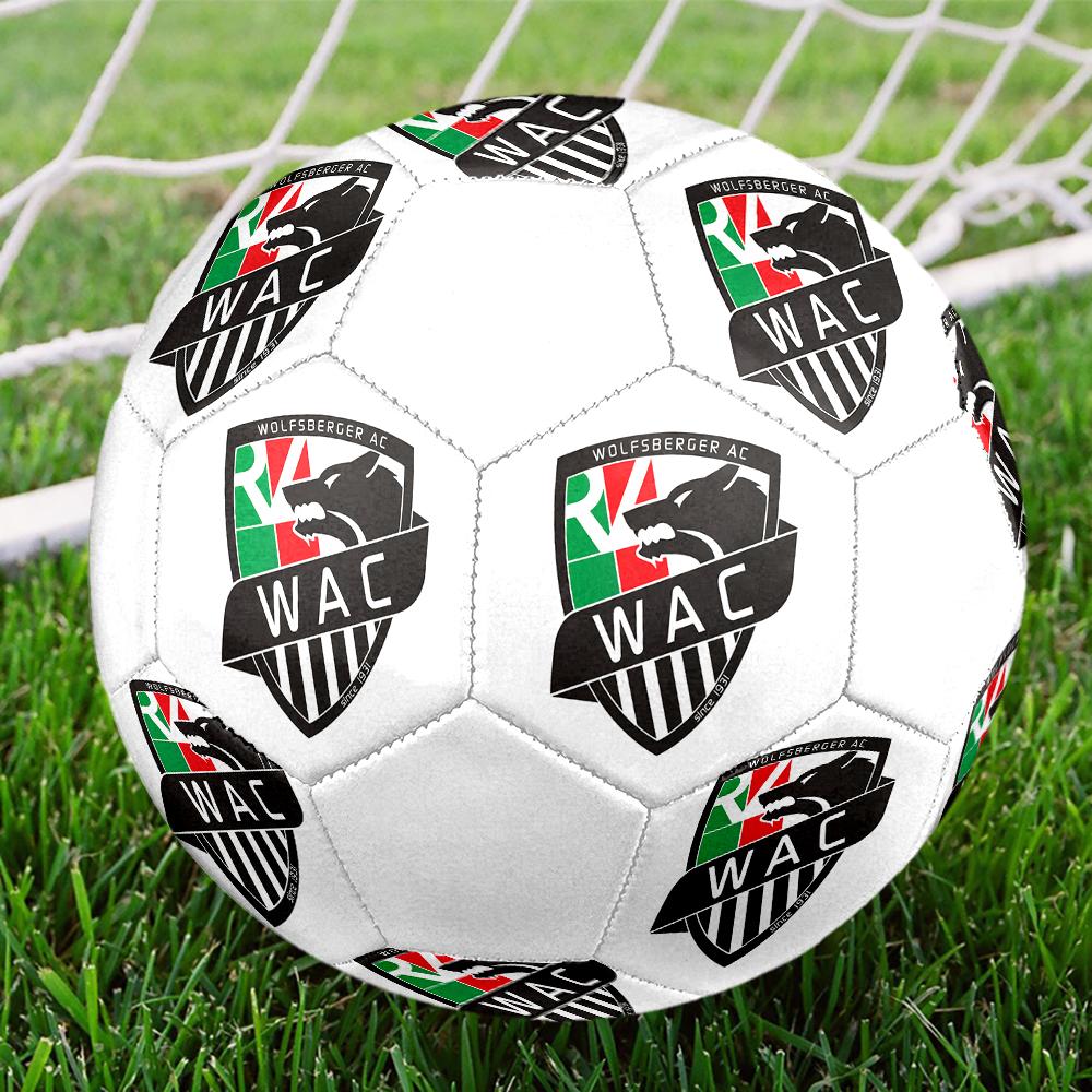 Wolfsberger AC Soccer Ball, colorful, suitable for all ages, machine-stitched, PVC material, competition grade, durable and high bounce