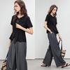Women's Elegant Ruffle Patchwork Short Sleeve Top