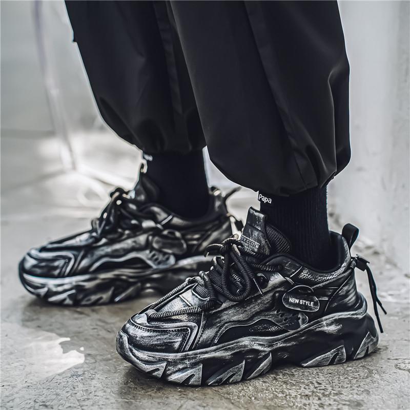 Men's fashion sports shoes four season soft sole non-slip comfort outdoor running shoes youth casual tide shoes student sneakers