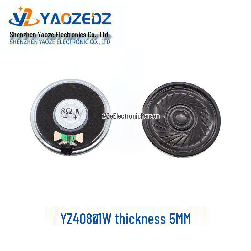 

8 Ohm Internal Magnet Speaker with Iron Shell - 1W/2W, Sizes: 20-50mm