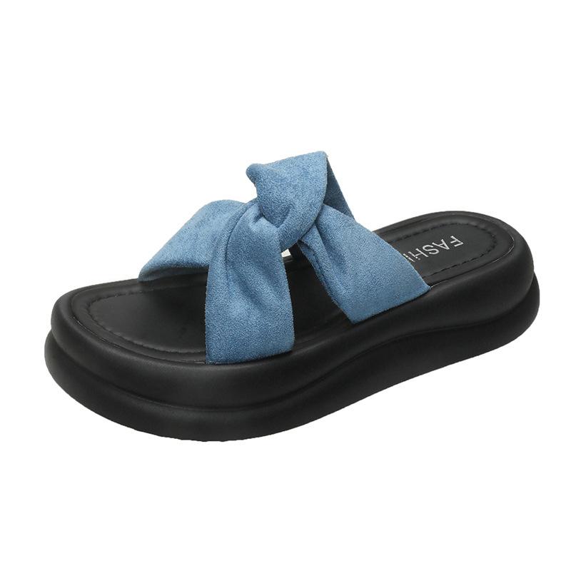 Platform Slippers Women Wear Fashion 2025 New Summer Medium and Increase The Temperament of Casual Flip-flops Casual Flip-flops