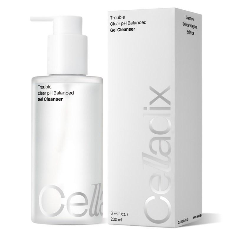 Celladix Trouble Clear Mildly Acidic Gel Cleanser Acne Cleansing Antibacterial, 200ml, 1 pcs