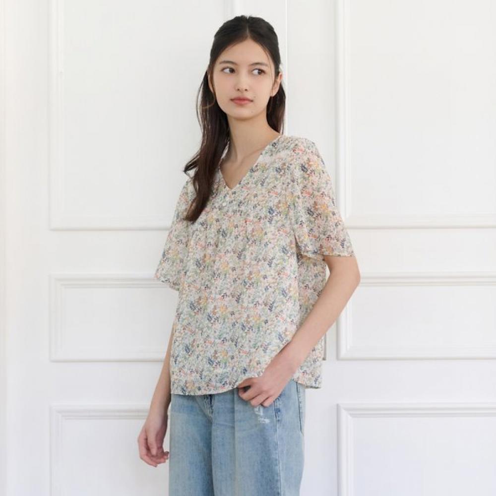Thursday Island Women V Neck Chiffon Blouse T264mbl243w