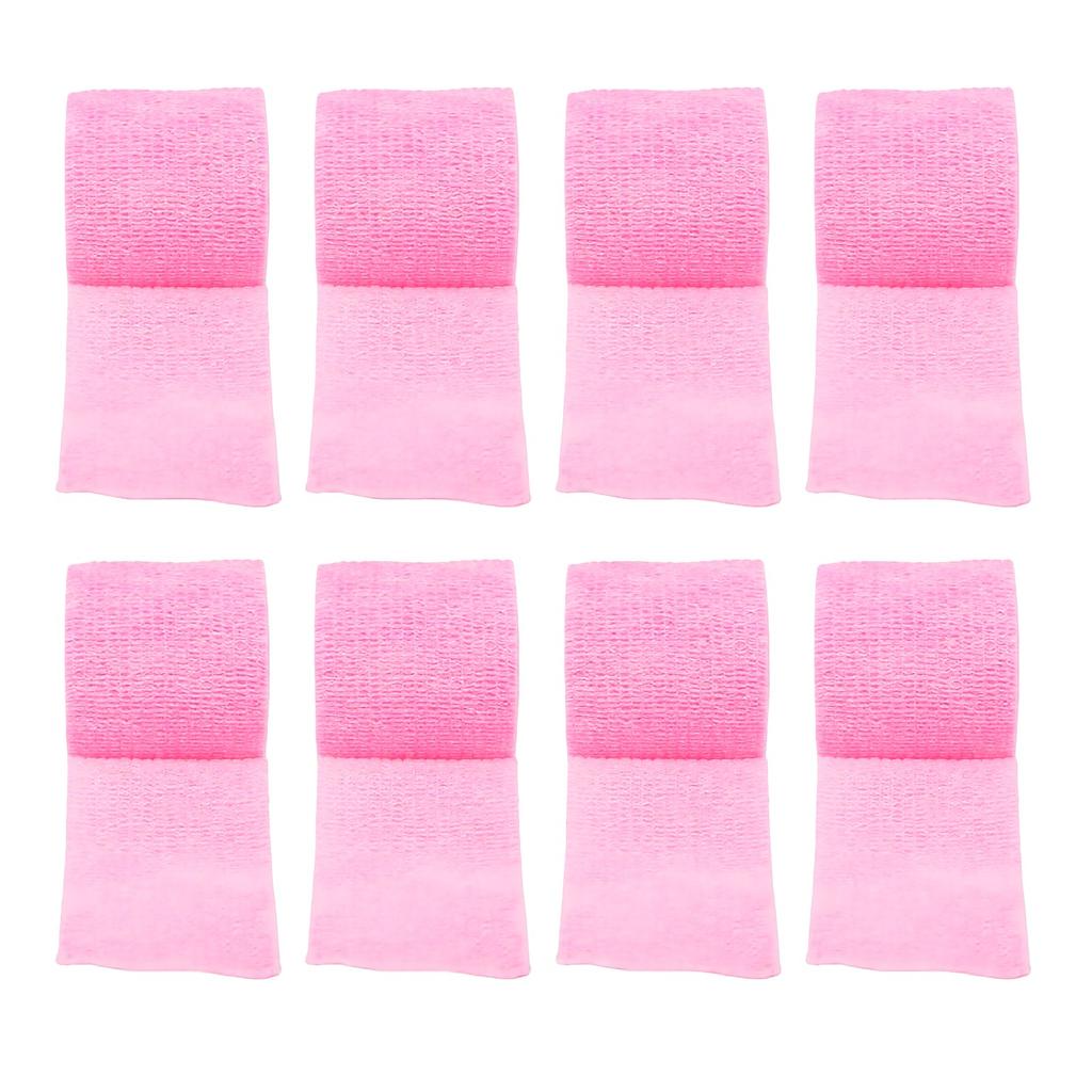 8pcs Self Adhesive Bandage Wraps Breathable High Elasticity Cohesive Bandage Wraps for Sports Pink 5cmx4.5m 8pcs