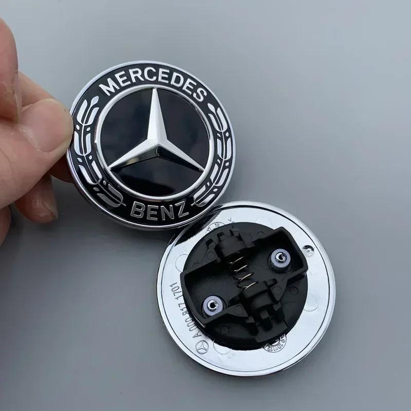 Autoaufkleber Für Mercedes Benz Mercedes Benz Flache Motorhaube Hauben Logo Emblem Abzeichen Automobil Zubehör G350 G500 G55 G63 G65 Stern