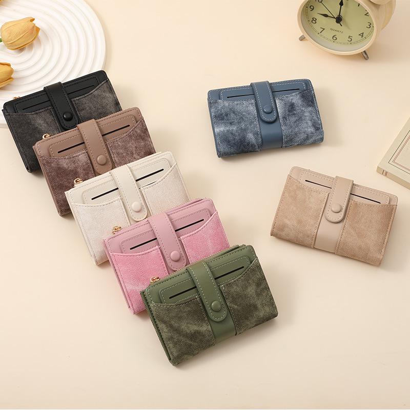 2026 Multi-color Bifold Women's Wallet with Patchwork Design and Multiple Card Slots
