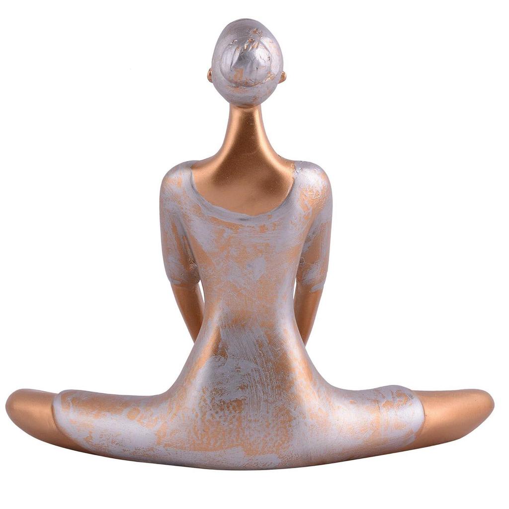 Yoga Lady Home & Office Decor Resin Fantasy Showpiece