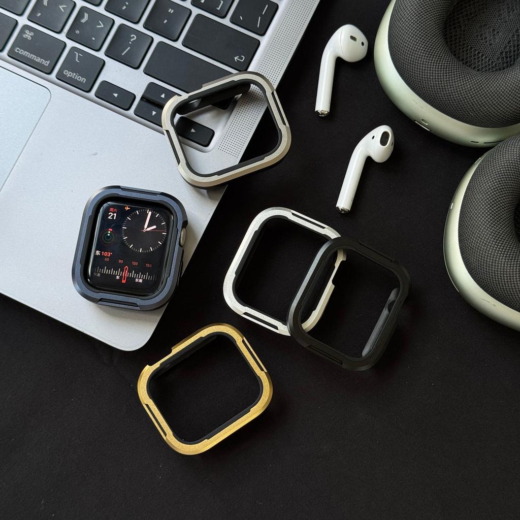 Metal + TPU Case Protector Frame Cover For Apple Watch S11 46mm 42mm 45mm 44mm 40mm 41mm 38mm For iWatch Series 10 9 8 7 6 5 4 SE Ultra 2 49mm