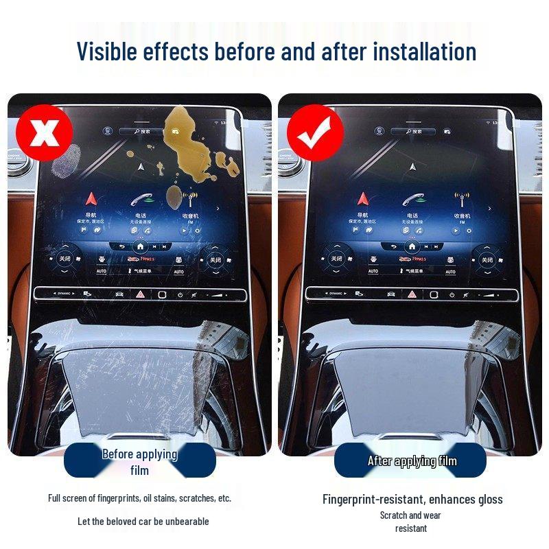 Tempered Screen Protector for BYD Tang L Central Control & Car Navigation Display