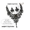 Vintage Lace Gothic Necklace Earring Set Women - Handmade Retro Floral Geometric Pendant Jewelry Accessories