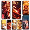 Kyojuro Rengoku Anime Phone Case For Samsung S23,23,22,30,21,10,9,Note20 Ultra,Lite,Ultra,5G,Plus,FE,Black Soft Case