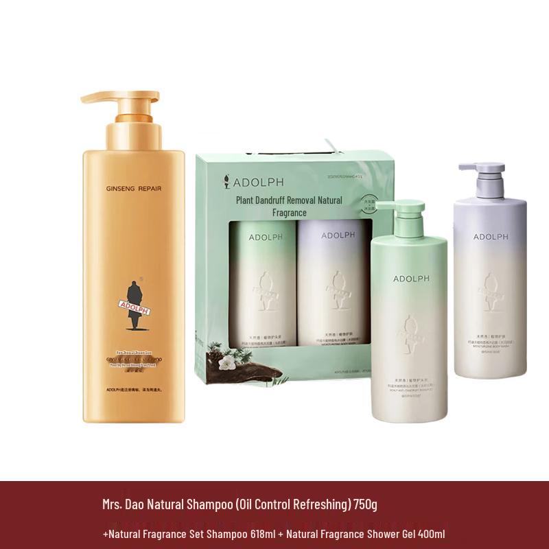 Ado Herbal Ginseng Shampoo & Shower Gel Set