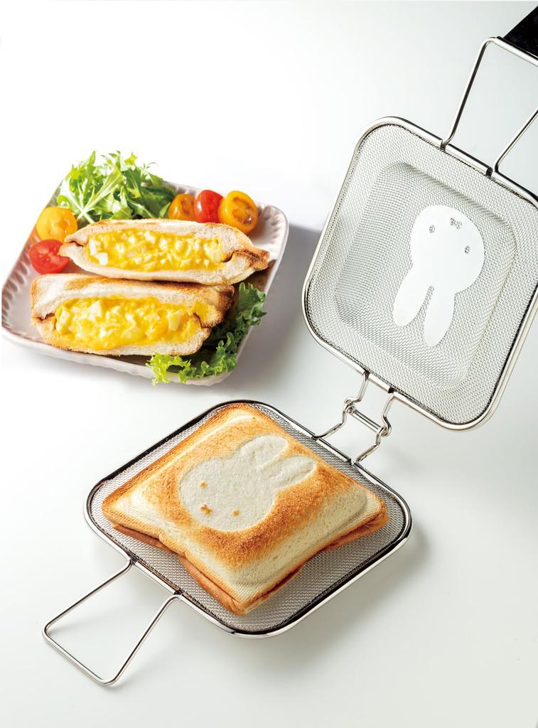 Skater Hot Sandwich Maker, Mesh, Stand Type, for Oven Toaster, Miffy KMHS1-A