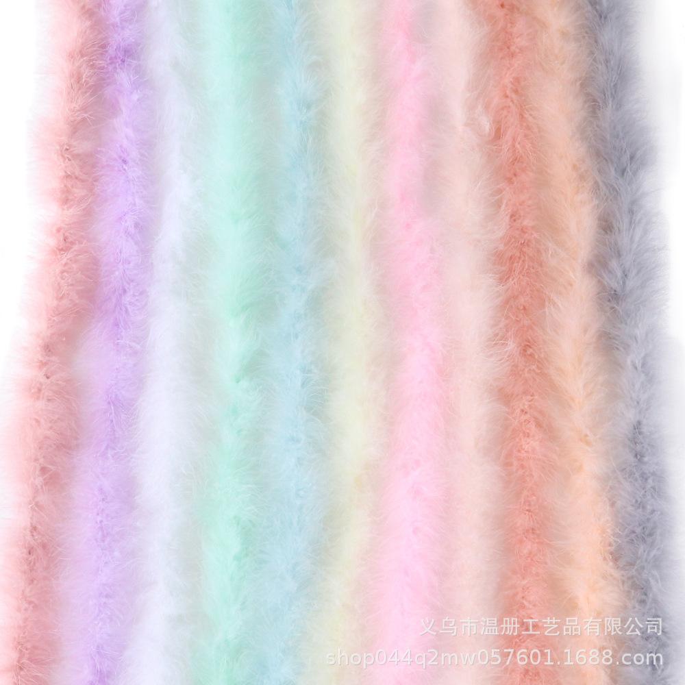 Feather 13G Full Fluff Strips Macaron Colored Turkey Fur Clothing Accessories Diy Fluff Strips