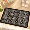 Retro Chinese soft diatom mud absorbent mat bathroom floor mat toilet door toilet mat quick drying non-slip foot mat