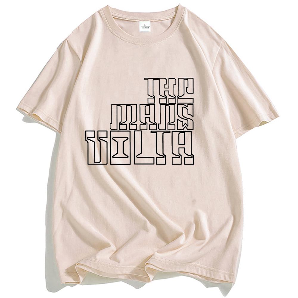 THE MARS VOLTA Logo Aufdruck T-Shirt Grafikbekleidung Lässig Locker Kurzarm T-Shirts Mode Herren Damen T-Shirt Unisex