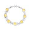 The New Korean Version of Leisure Joker Zircon Bracelet Girls Niche Flowers Luxury and Exquisite.