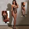 Women Sexy Black Open Crotch Role Play Intimate Uniform Lingerie