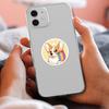 50 buc./set autocolant capac telefon desen animat auto-adeziv impermeabil PVC detașabil DIY corgi câine tema animală bagaje skateboard decal pentru studenți