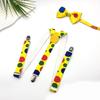 Clown Print Suspender Bowtie Set Fashionable Polyester Suspenders Belt for Enhancing Everyday and Event Look