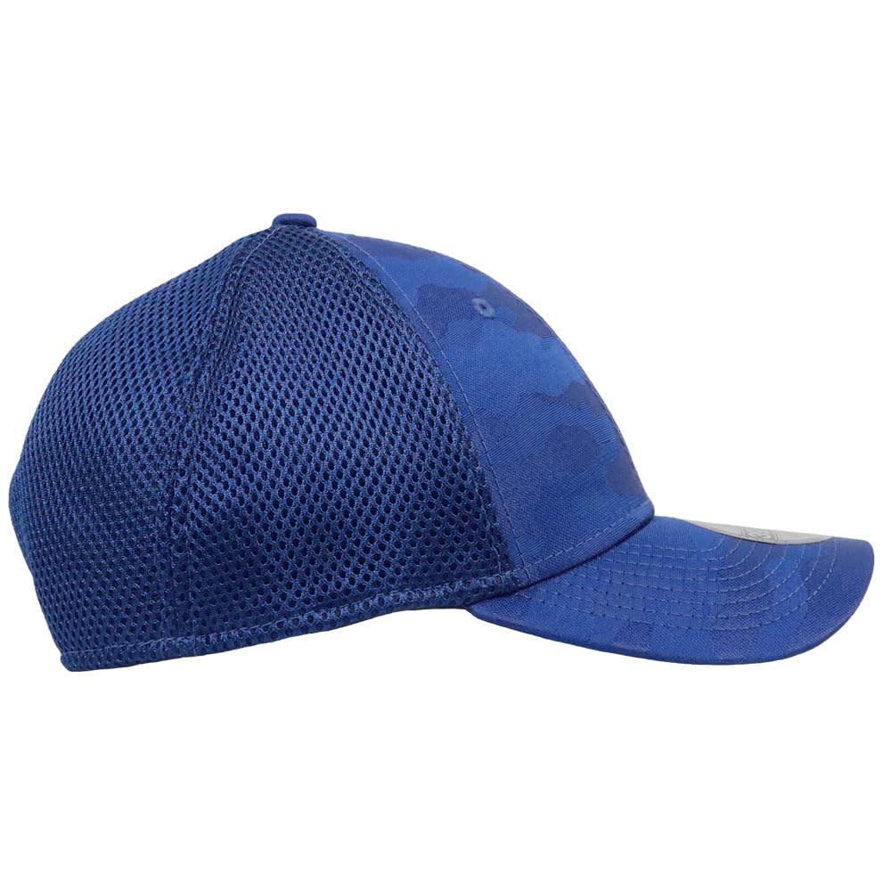 New Era NE1091 Mesh Cap for Men and Baseball Stretch Elastic Camouflage Trucker Solid Royal Blue Women, Cap, Cap, 39THIRTY, Color, M/L, [Used]