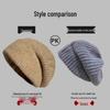 Women's Cozy Korean-Style Knit Beanie with Ear Protection – Oversized, Slouchy & Age-Reducing Design