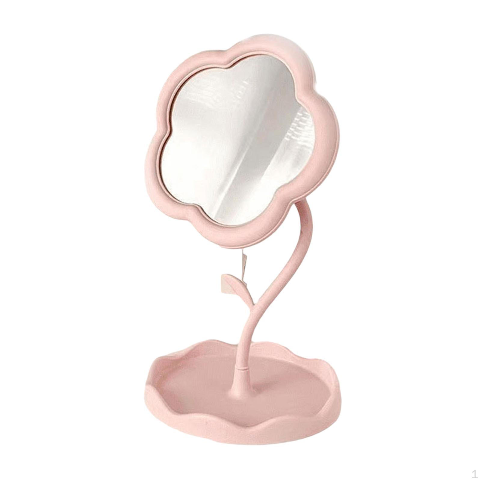 

Настольное зеркало для макияжа, зеркало для туалетного столика в подарок женщинам розовый