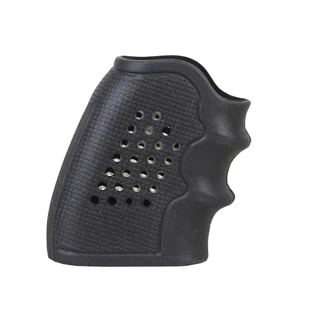 Poignée de pistolet d'extérieur en caoutchouc antidérapant pour revolver, pistolet revolver antidérapant, paintball, airgun, accessoires de camping