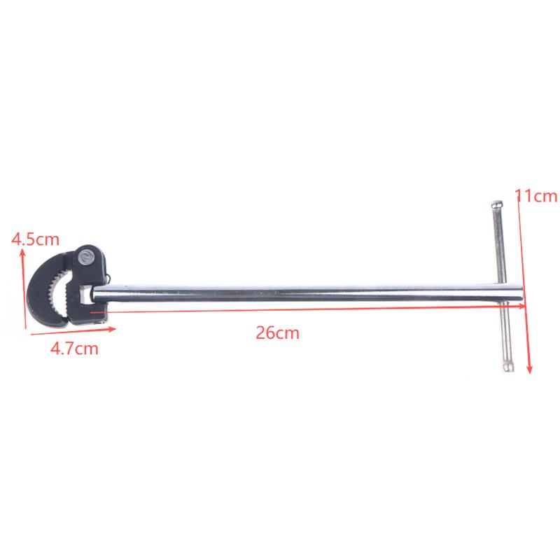 1Pc 180 Degree Rotating Adjustable Basin Spanner For Carbon Steel Tap Nut Spanner Universal Sink Plumbing Repair Hand Tool