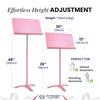 Manhasset Music Stand M48MPK Symphony Model (Symphony Stand) Color: Matte Pink 4801MPK