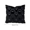Halloween Ghost Pillow Cover 45x45cm Sofa Backrest Ghost Pillowcase Invisible Zipper Soft Ghost Decoration For Couch Chair Sofa