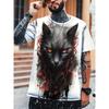 Herren Mode 3D Gedrucktes Herren T-Shirt Rundhals Kurzarm Trendige Streetwear
