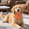 Hamburger Dog Chew Toy with Squeaker Pizza Hot Dog Popcorn Sausage Teething Cleaning Toy Interactive Toy for Small Medium Large