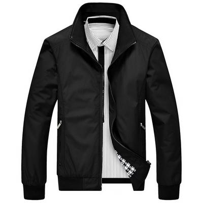 Men's Casual Jacket Windbreaker Thin Jacket Large Size Trendy Baseball Shirt