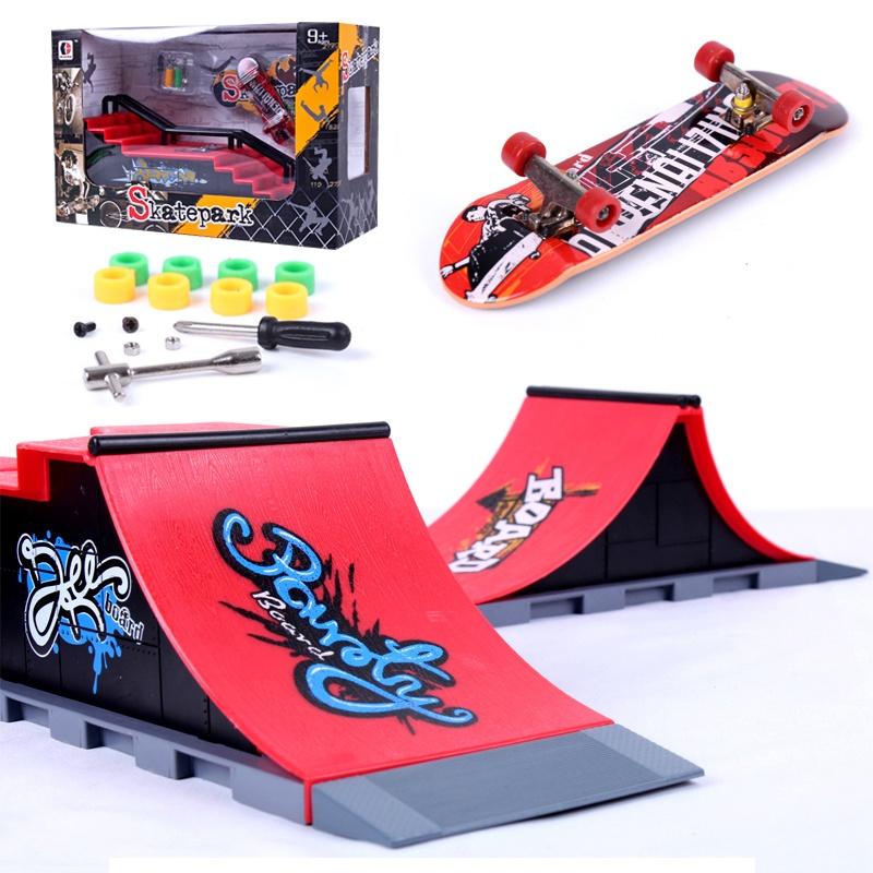 Ultimate Tech Deck Fingerboard Skate Park Ramp Part With Unique Graffiti Design