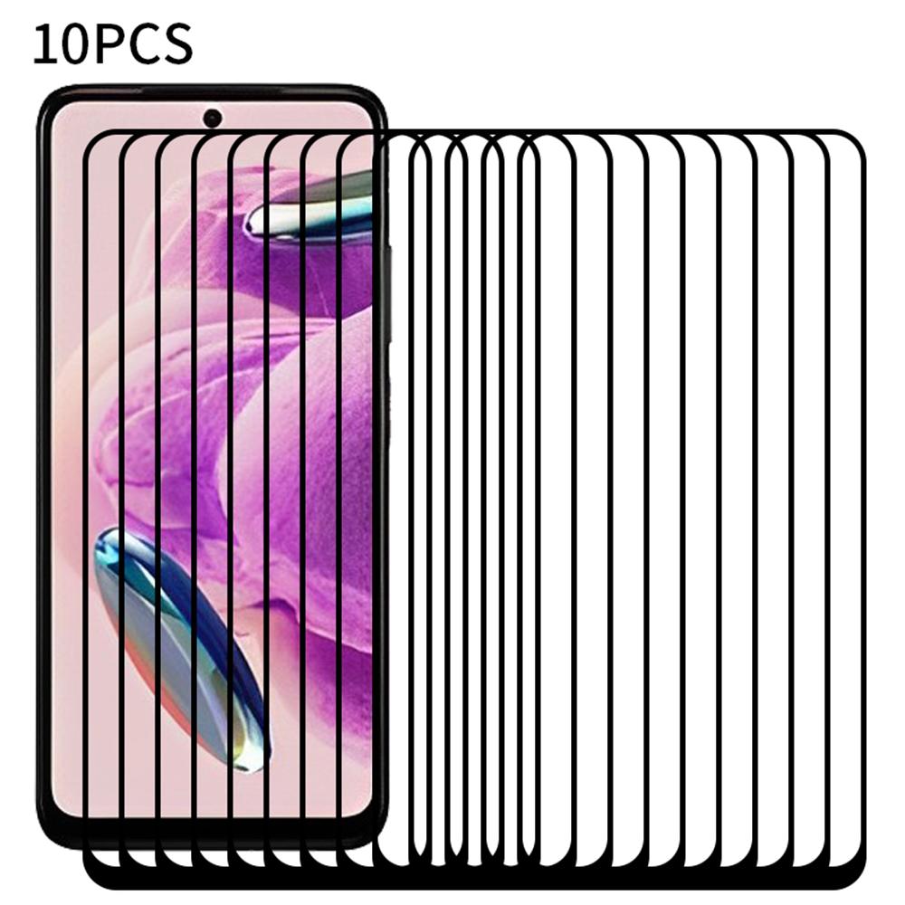 

RURIHAI 10Pcs For Xiaomi Redmi Note 12S 4G Full Glue Screen Protector 0.26mm High Aluminum-silicon Glass Secondary Hardening Film Type A