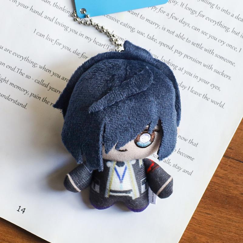Kawaii Anime Persona Plush Doll Peripheral Keychain Cute Cartoon Stuffed Animals Pendant Toys Gifts Cuddly Fluffy Huggable Comfort Adorable Soft