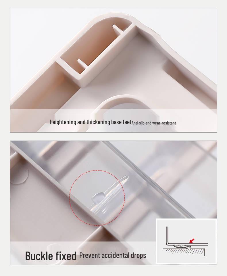 Large Capacity Desktop Cosmetic Storage Box with Drawers for Skincare and Lipstick